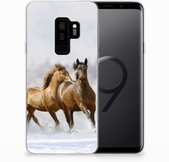 B2Ctelecom Samsung Galaxy S9 Plus Uniek TPU Hoesje Paarden