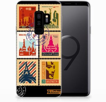 B2Ctelecom Samsung Galaxy S9 Plus Uniek TPU Hoesje Postzegels