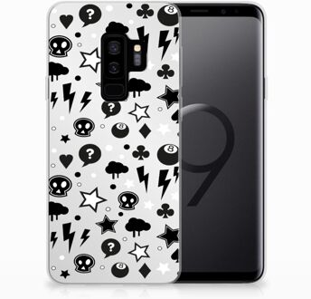 B2Ctelecom Samsung Galaxy S9 Plus Uniek TPU Hoesje Silver Punk