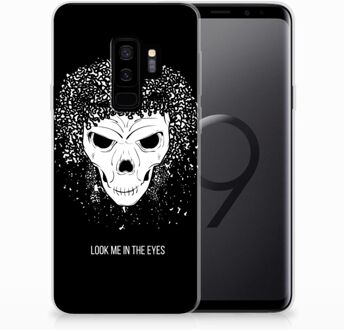 B2Ctelecom Samsung Galaxy S9 Plus Uniek TPU Hoesje Skull Hair