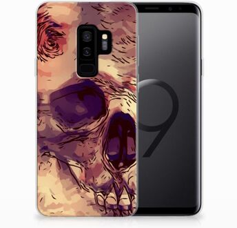 B2Ctelecom Samsung Galaxy S9 Plus Uniek TPU Hoesje Skullhead