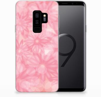 B2Ctelecom Samsung Galaxy S9 Plus Uniek TPU Hoesje Spring Flowers