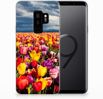 B2Ctelecom Samsung Galaxy S9 Plus Uniek TPU Hoesje Tulpen