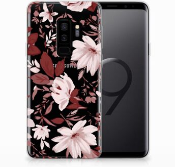 B2Ctelecom Samsung Galaxy S9 Plus Uniek TPU Hoesje Watercolor Flowers