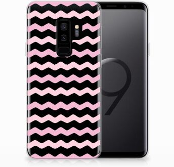 B2Ctelecom Samsung Galaxy S9 Plus Uniek TPU Hoesje Waves Roze