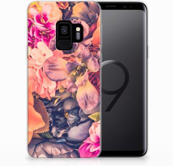 B2Ctelecom Samsung Galaxy S9 Siliconen Hoesje Bosje Bloemen