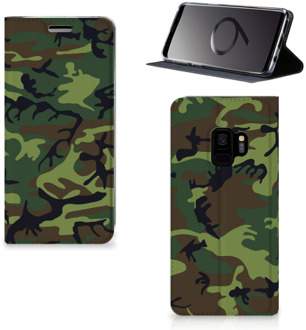 B2Ctelecom Samsung Galaxy S9 Standcase Hoesje Design Army Dark