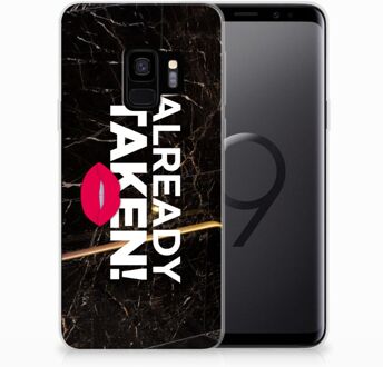 B2Ctelecom Samsung Galaxy S9 TPU Siliconen Hoesje Design Already Taken Black