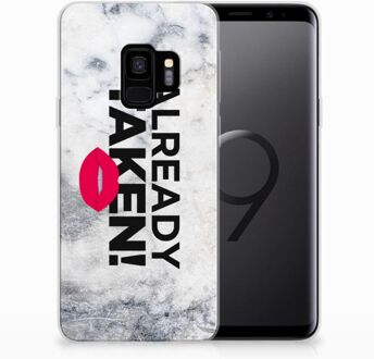 B2Ctelecom Samsung Galaxy S9 TPU Siliconen Hoesje Design Already Taken White