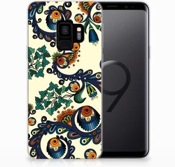 B2Ctelecom Samsung Galaxy S9 TPU-siliconen Hoesje Design Barok Flower