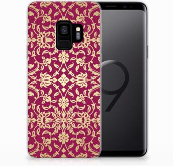 B2Ctelecom Samsung Galaxy S9 TPU-siliconen Hoesje Design Barok Pink