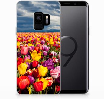 B2Ctelecom Samsung Galaxy S9 TPU Siliconen Hoesje Tulpen