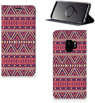 B2Ctelecom Samsung Galaxy S9 Uniek Standcase Hoesje Aztec Purple