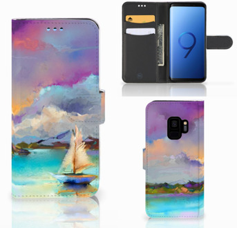 B2Ctelecom Samsung Galaxy S9 Uniek Wallet Book Case Hoesje Boat