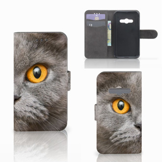 B2Ctelecom Samsung Galaxy Xcover 3 Uniek Ontworpen Hoesje Britse Kat