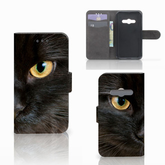 B2Ctelecom Samsung Galaxy Xcover 3 Uniek Ontworpen Hoesje Zwarte Kat