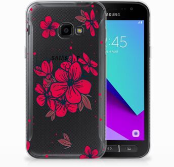 B2Ctelecom Samsung Galaxy Xcover 4 TPU Hoesje Design Blossom Red