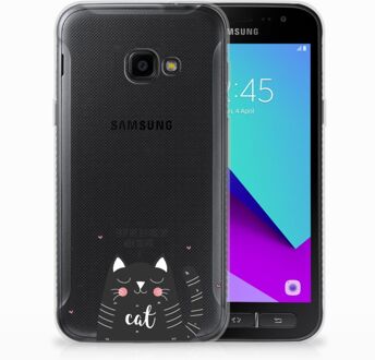 B2Ctelecom Samsung Galaxy Xcover 4 TPU Hoesje Design Cat Good Day