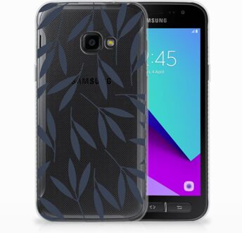 B2Ctelecom Samsung Galaxy Xcover 4 TPU Hoesje Design Leaves Blue