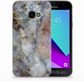 B2Ctelecom Samsung Galaxy Xcover 4 TPU Hoesje Design Marmer Grijs