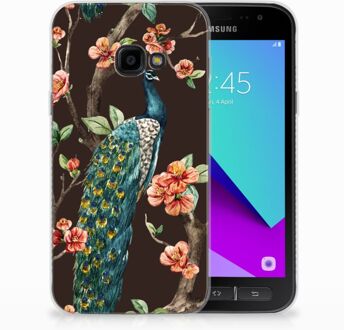 B2Ctelecom Samsung Galaxy Xcover 4 TPU Hoesje Design Pauw met Bloemen