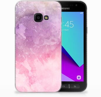 B2Ctelecom Samsung Galaxy Xcover 4 TPU Hoesje Design Pink Purple Paint