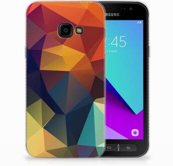 B2Ctelecom Samsung Galaxy Xcover 4 TPU Hoesje Design Polygon Color