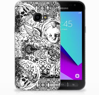 B2Ctelecom Samsung Galaxy Xcover 4 TPU Hoesje Design Skulls Angel