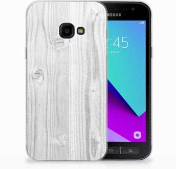 B2Ctelecom Samsung Galaxy Xcover 4 TPU Hoesje Design White Wood