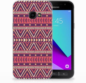 B2Ctelecom Samsung Galaxy Xcover 4 Uniek TPU Hoesje Aztec Purple