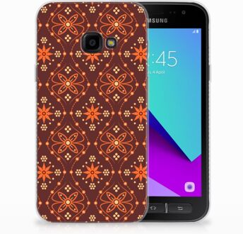 B2Ctelecom Samsung Galaxy Xcover 4 Uniek TPU Hoesje Batik Brown