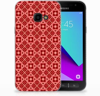 B2Ctelecom Samsung Galaxy Xcover 4 Uniek TPU Hoesje Batik Red