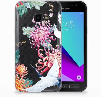 B2Ctelecom Samsung Galaxy Xcover 4 Uniek TPU Hoesje Bird Flowers