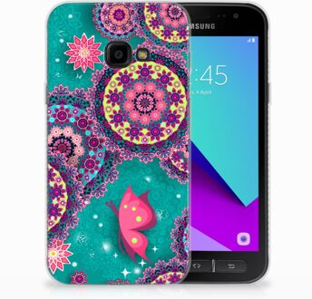 B2Ctelecom Samsung Galaxy Xcover 4 Uniek TPU Hoesje Cirkels en Vlinders