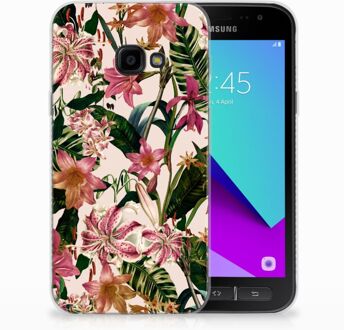 B2Ctelecom Samsung Galaxy Xcover 4 Uniek TPU Hoesje Flowers