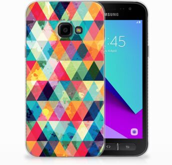 B2Ctelecom Samsung Galaxy Xcover 4 Uniek TPU Hoesje Geruit