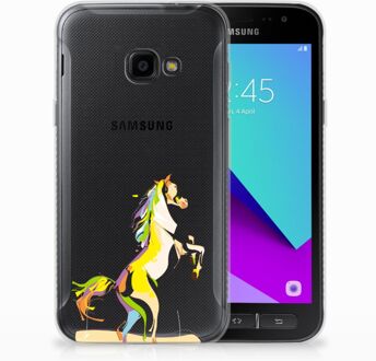 B2Ctelecom Samsung Galaxy Xcover 4 Uniek TPU Hoesje Horse Color