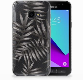 B2Ctelecom Samsung Galaxy Xcover 4 Uniek TPU Hoesje Leaves Grey