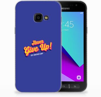 B2Ctelecom Samsung Galaxy Xcover 4 Uniek TPU Hoesje Never Give Up