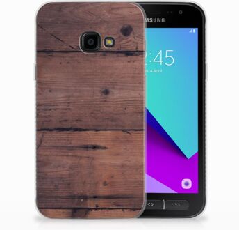 B2Ctelecom Samsung Galaxy Xcover 4 Uniek TPU Hoesje Old Wood