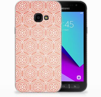 B2Ctelecom Samsung Galaxy Xcover 4 Uniek TPU Hoesje Pattern Orange