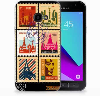 B2Ctelecom Samsung Galaxy Xcover 4 Uniek TPU Hoesje Postzegels