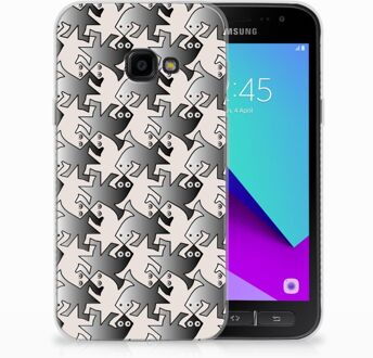 B2Ctelecom Samsung Galaxy Xcover 4 Uniek TPU Hoesje Salamander Grey