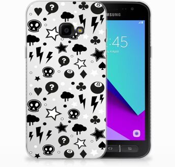 B2Ctelecom Samsung Galaxy Xcover 4 Uniek TPU Hoesje Silver Punk