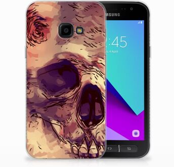 B2Ctelecom Samsung Galaxy Xcover 4 Uniek TPU Hoesje Skullhead