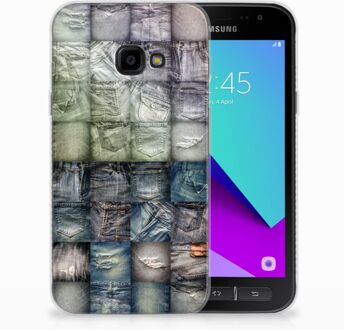 B2Ctelecom Samsung Galaxy Xcover 4 Uniek TPU Hoesje Spijkerbroeken