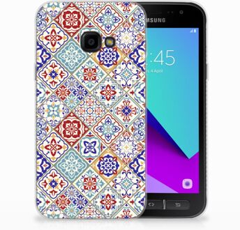 B2Ctelecom Samsung Galaxy Xcover 4 Uniek TPU Hoesje Tiles Color