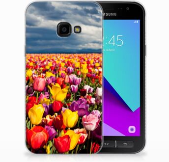 B2Ctelecom Samsung Galaxy Xcover 4 Uniek TPU Hoesje Tulpen