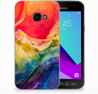 B2Ctelecom Samsung Galaxy Xcover 4 Uniek TPU Hoesje Watercolor Dark