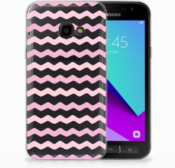 B2Ctelecom Samsung Galaxy Xcover 4 Uniek TPU Hoesje Waves Roze